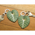 錦緞蔓綠絨 觀葉植物手工真皮鑰匙圈/包包吊飾 (英文刻字/禮盒包裝)_5 錦緞蔓綠絨 觀葉植物手工真皮鑰匙圈/包包吊飾 (英文刻字/禮盒包裝)_5
