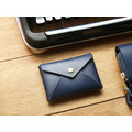 Navy Blue 手工真皮名片盒/零錢包/耳機套 (免費客製刻印英文名/禮物包裝)_4 Navy Blue 手工真皮名片盒/零錢包/耳機套 (免費客製刻印英文名/禮物包裝)_4