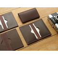Dark Coffee 手工真皮卡夾/名片夾 橫夾款 (免費客製化刻印英文名)_1 Dark Coffee 手工真皮卡夾/名片夾 橫夾款 (免費客製化刻印英文名)_1