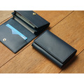 Navy Blue 手工真皮卡夾/名片夾 雙槽式 (免費客製化刻印英文名/禮盒包裝)_8 Navy Blue 手工真皮卡夾/名片夾 雙槽式 (免費客製化刻印英文名/禮盒包裝)_8