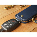 Navy Blue 手工真皮鑰匙包 (免費客製化刻印英文名/ 禮盒包裝)_5 Navy Blue 手工真皮鑰匙包 (免費客製化刻印英文名/ 禮盒包裝)_5