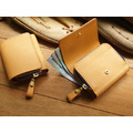 Classic Tan 手工真皮零錢包短夾 (客製化刻印英文名/禮盒包裝) Classic Tan 手工真皮零錢包短夾 (客製化刻印英文名/禮盒包裝)