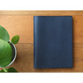 Navy Blue 手工真皮記事本/繪圖本/書套(附A5空白記事素描本,客製化刻印英文名)_1 Navy Blue 手工真皮記事本/繪圖本/書套(附A5空白記事素描本,客製化刻印英文名)_1