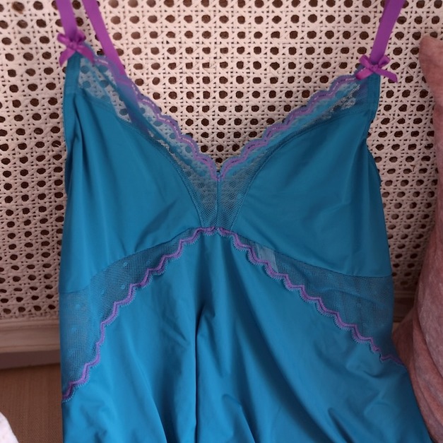 S1- 紐約 x Paris Teal Green 柔絲 Baby Doll 細肩帶睡衣裙 - S S1- 紐約 x Paris Teal Green 柔絲 Baby Doll 細肩帶睡衣裙 - S