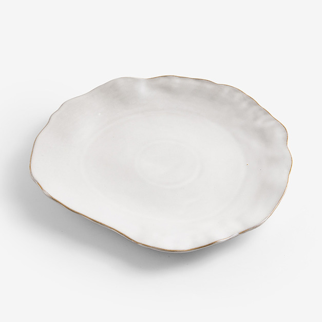 27.5cm 陶瓷大盤|牙白 =$580