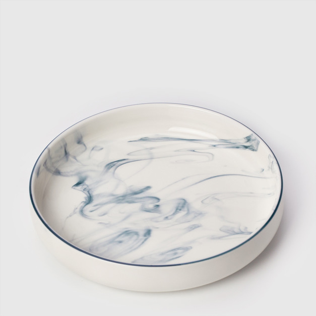 21cm 釉下彩西式陶瓷深盤(預購) =$540