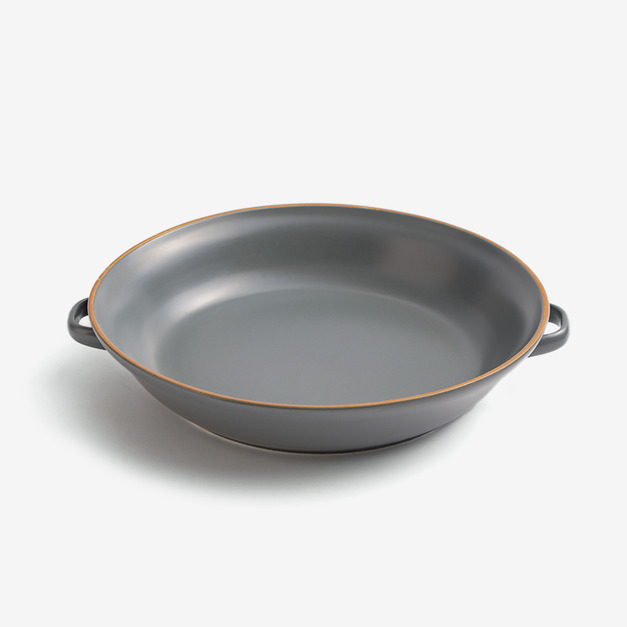 26cm 陶瓷雙耳盤|霧灰|單品(預購) =$980