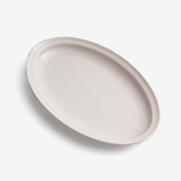 30.5cm 陶瓷橢圓盤|奶油白|單品 =$980