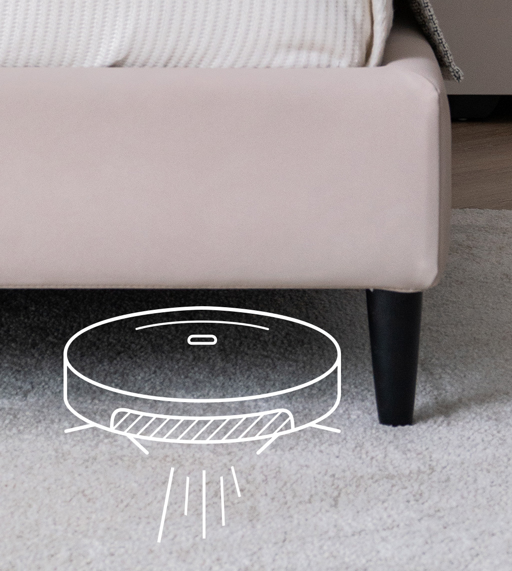 home bed沈穩實木床腳
 home bed訂製床架床底,高度符合掃地機器人通過