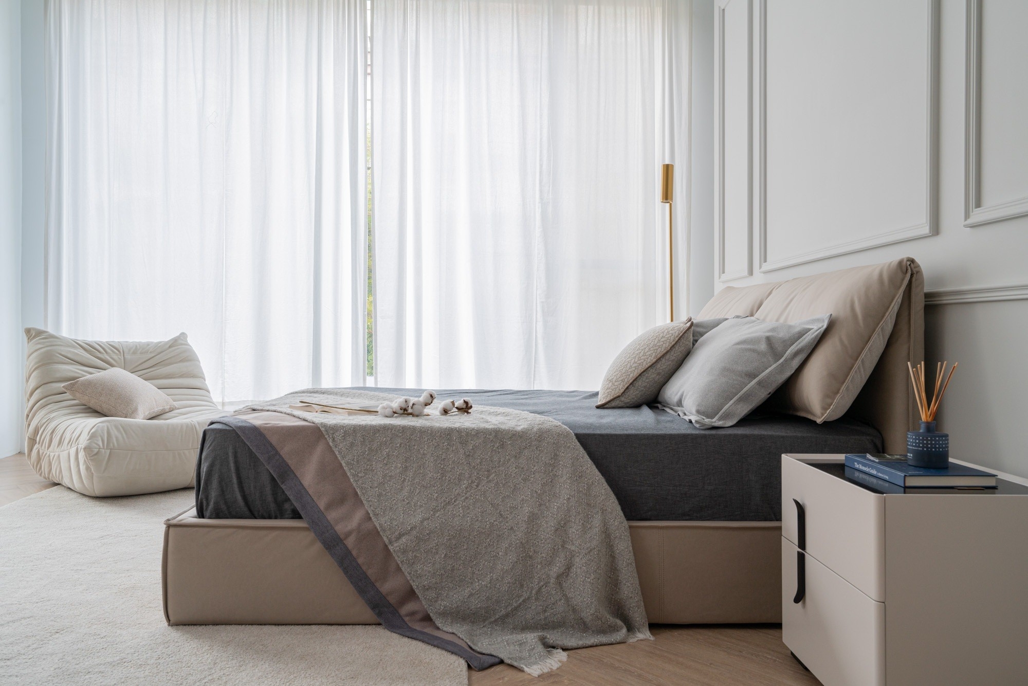 in2home北歐美學大象耳朵床 大象耳朵床實品情境照