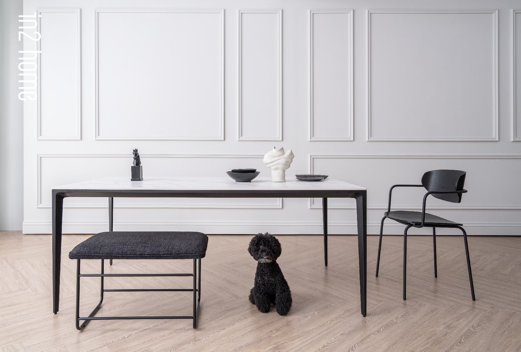 大理石紋餐桌情境示意 大理石紋餐桌情境示意圖