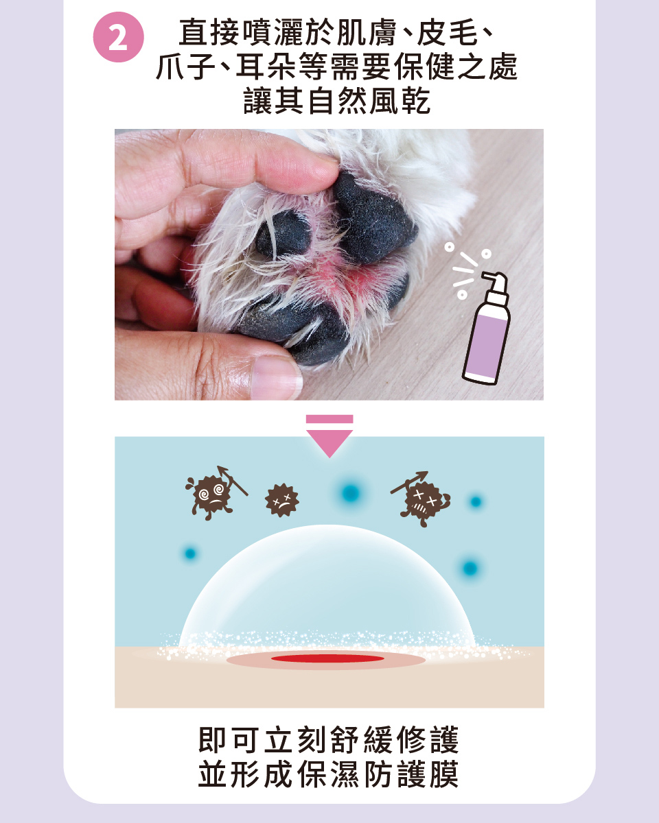 寵物肌膚,寵物皮膚保健,沒有臭肌膚救援凝露,肌膚保健,爪子,耳朵,修護,保濕防護膜