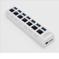 環保包裝USB 3.0 HUB 7PORT 3.0集線器獨立開關(顏色隨機) J-14343_7 環保包裝USB 3.0 HUB 7PORT 3.0集線器獨立開關(顏色隨機) J-14343_7