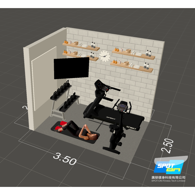 3坪-10坪 HomeGym 健身空間規劃 (公寓型/客廳/主臥房/書房/儲藏室/畸零隔間) 3坪-10坪 HomeGym 健身空間規劃 (公寓型/客廳/主臥房/書房/儲藏室/畸零隔間)