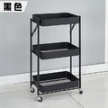 【Osun】免安裝移動折疊三層金屬置物架小推車收納車(多色任選/CE463)_9 【Osun】免安裝移動折疊三層金屬置物架小推車收納車(多色任選/CE463)_9