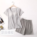 【Osun】莫代爾中大尺吋bra-t條紋帶胸墊短袖短褲睡衣套裝寬鬆居家休閒服(顏色任選/CE407)_11 【Osun】莫代爾中大尺吋bra-t條紋帶胸墊短袖短褲睡衣套裝寬鬆居家休閒服(顏色任選/CE407)_11