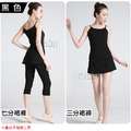 【Osun】舞蹈休閒運動女用假兩件式舞裙瑜伽修身舞蹈裙褲三分和七分各一兩入組(多色任選,CE381)_7 【Osun】舞蹈休閒運動女用假兩件式舞裙瑜伽修身舞蹈裙褲三分和七分各一兩入組(多色任選,CE381)_7