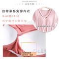 【Osun】莫代爾帶胸墊V領短袖大碼連衣裙睡衣居家休閒服(顏色任選/CE405V)_3 【Osun】莫代爾帶胸墊V領短袖大碼連衣裙睡衣居家休閒服(顏色任選/CE405V)_3