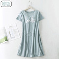 【Osun】棉質帶胸墊Smile短袖大碼連衣裙睡衣居家休閒服(顏色任選/CE405Smile)_14 【Osun】棉質帶胸墊Smile短袖大碼連衣裙睡衣居家休閒服(顏色任選/CE405Smile)_14