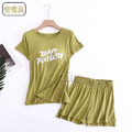 【Osun】莫代爾中大尺吋bra-t帶胸墊Ready短袖短褲睡衣套裝寬鬆居家休閒服(顏色任選/CE407Ready)_18 【Osun】莫代爾中大尺吋bra-t帶胸墊Ready短袖短褲睡衣套裝寬鬆居家休閒服(顏色任選/CE407Ready)_18