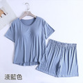 【Osun】莫代爾中大尺碼bra-t純色帶胸墊短袖短褲睡衣套裝寬鬆居家休閒服(顏色任選/CE407)_14 【Osun】莫代爾中大尺碼bra-t純色帶胸墊短袖短褲睡衣套裝寬鬆居家休閒服(顏色任選/CE407)_14