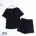 【Osun】莫代爾中大尺碼bra-t純色帶胸墊短袖短褲睡衣套裝寬鬆居家休閒服(顏色任選/CE407)_15 【Osun】莫代爾中大尺碼bra-t純色帶胸墊短袖短褲睡衣套裝寬鬆居家休閒服(顏色任選/CE407)_15