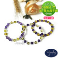 【德山珠寶】5A級6mm天然紫/黃水晶造型手鍊(CE476) 【德山珠寶】5A級6mm天然紫/黃水晶造型手鍊(CE476)