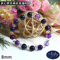 【德山珠寶】5A級8mm夢幻紫色條紋瑪瑙造型手鍊(CE476)_3 【德山珠寶】5A級8mm夢幻紫色條紋瑪瑙造型手鍊(CE476)_3