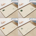 【Osun】50x80cm加厚約2.5mm日系奶油風極簡線條插畫軟式矽藻泥地墊CE474_8 【Osun】50x80cm加厚約2.5mm日系奶油風極簡線條插畫軟式矽藻泥地墊CE474_8