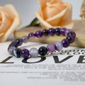 【D.S. jewellery 德山珠寶】5A級8mm夢幻紫色條紋瑪瑙造型手鍊#01/02款(CE476)_1 【D.S. jewellery 德山珠寶】5A級8mm夢幻紫色條紋瑪瑙造型手鍊#01/02款(CE476)_1