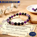 【D.S. jewellery 德山珠寶】5A級6mm夢幻紫色條紋瑪瑙造型手鍊#金款/銀款(CE476)_14 【D.S. jewellery 德山珠寶】5A級6mm夢幻紫色條紋瑪瑙造型手鍊#金款/銀款(CE476)_14