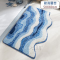 【Osun】50x80cm長條植絨ins風防滑墊浴室地墊吸水浴缸墊臥室床邊地毯腳墊(浪花朵朵CE474)_6 【Osun】50x80cm長條植絨ins風防滑墊浴室地墊吸水浴缸墊臥室床邊地毯腳墊(浪花朵朵CE474)_6