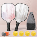 USAPA認證 玻璃纖維匹克球拍組 (2球拍+4球+2握把帶 +贈1外出背包) USAPA認證 玻璃纖維匹克球拍組 (2球拍+4球+2握把帶 +贈1外出背包)