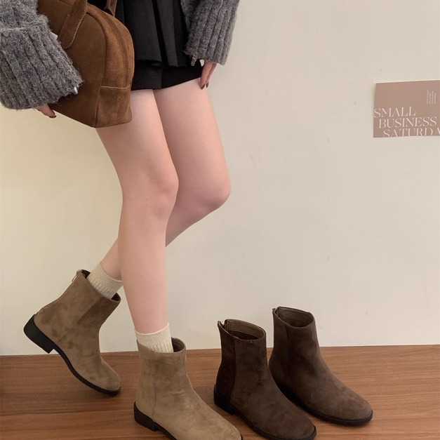 韓系秋冬復古短靴 韓系秋冬復古短靴