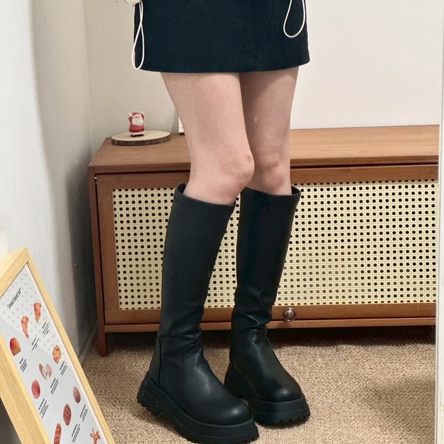 小個子~圓頭素素基本款長靴 小個子~圓頭素素基本款長靴