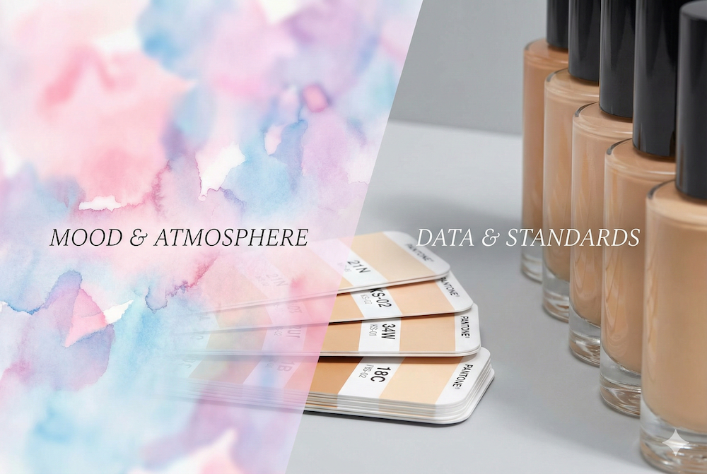 日系與韓系色彩鑑定師在告知測色結果時,也會有所不同。