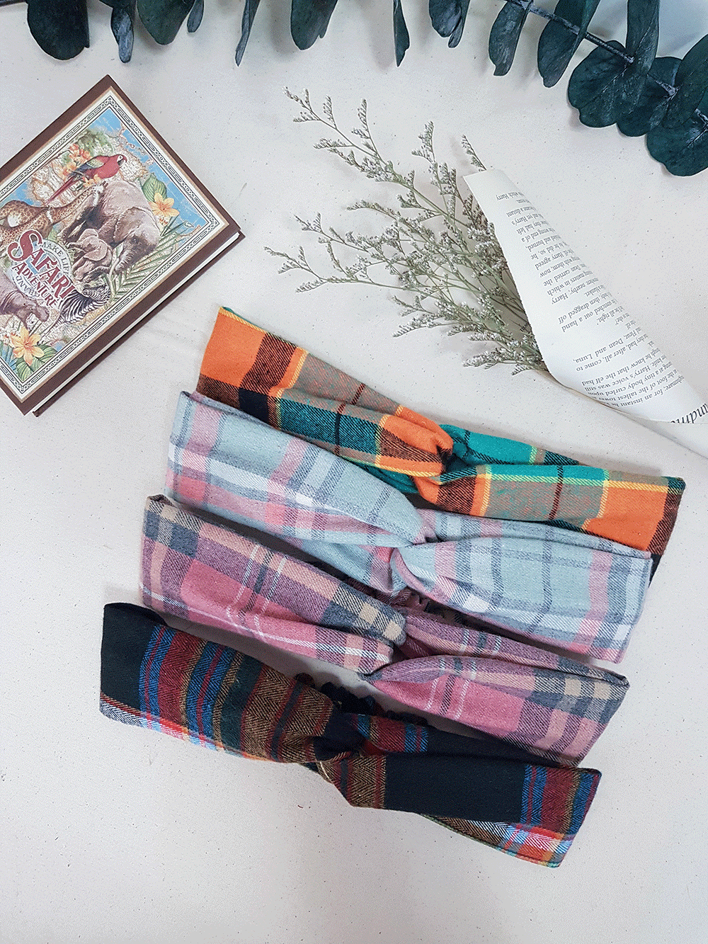 巧遇 磨毛英倫風 | 交叉鬆緊髮帶_4 巧遇 磨毛英倫風 | 交叉鬆緊髮帶_4