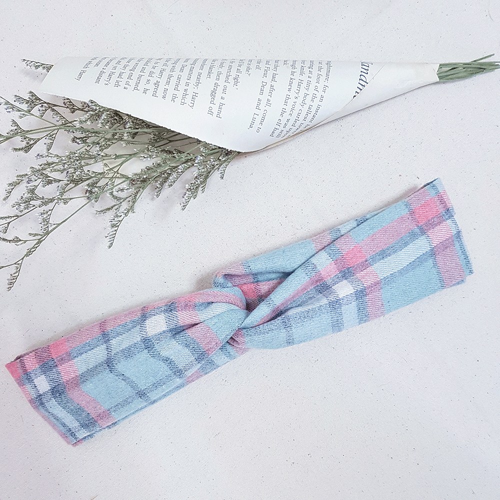 薄荷蛋糕 磨毛英倫風 | 交叉鬆緊髮帶 薄荷蛋糕 磨毛英倫風 | 交叉鬆緊髮帶