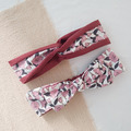 粉梅 韓國布 | 蝴蝶結髮帶_1 粉梅 韓國布 | 蝴蝶結髮帶_1