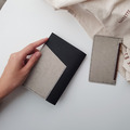 黑X灰 水洗牛皮紙 | 護照套 附零錢夾_2 黑X灰 水洗牛皮紙 | 護照套 附零錢夾_2
