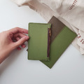 墨綠X草綠 水洗牛皮紙 | 護照套 附零錢夾_3 墨綠X草綠 水洗牛皮紙 | 護照套 附零錢夾_3
