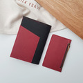 紅X黑 水洗牛皮紙 | 護照套 附零錢夾 紅X黑 水洗牛皮紙 | 護照套 附零錢夾