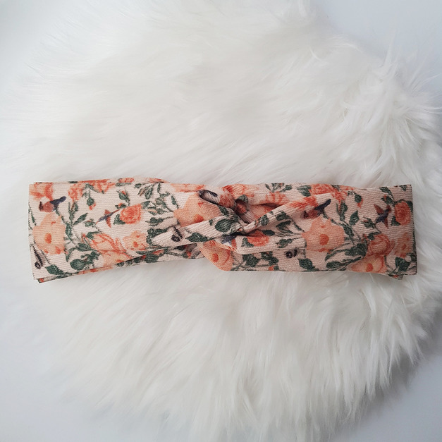 玫瑰荊棘 燈芯絨款 | 交叉鬆緊髮帶 玫瑰荊棘 燈芯絨款 | 交叉鬆緊髮帶