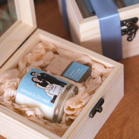 【客製禮】蠟燭擴香木禮盒組 | 香氛蠟燭+車用擴香瓶