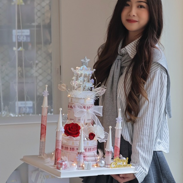 聖誕節ღ聖誕城堡錢錢花禮 聖誕節ღ聖誕城堡錢錢花禮
