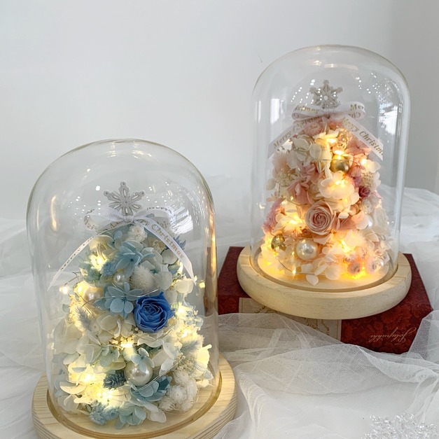 聖誕節ღ 聖誕樹玻璃罩 聖誕節ღ 聖誕樹玻璃罩