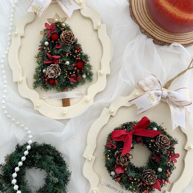 聖誕節ღ聖誕樹花圈吊飾 聖誕節ღ聖誕樹花圈吊飾
