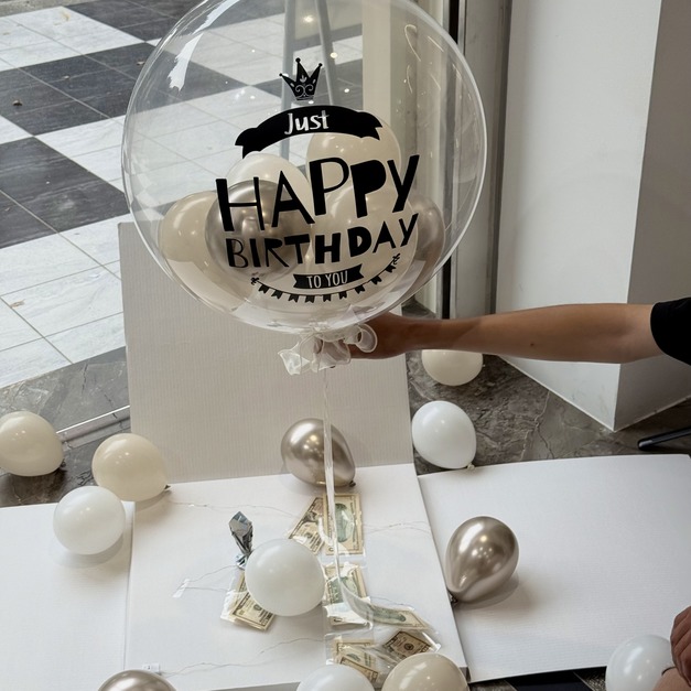 鈔票&相片氣球驚喜箱/禮物盒 生日款 鈔票&相片氣球驚喜箱/禮物盒 生日款