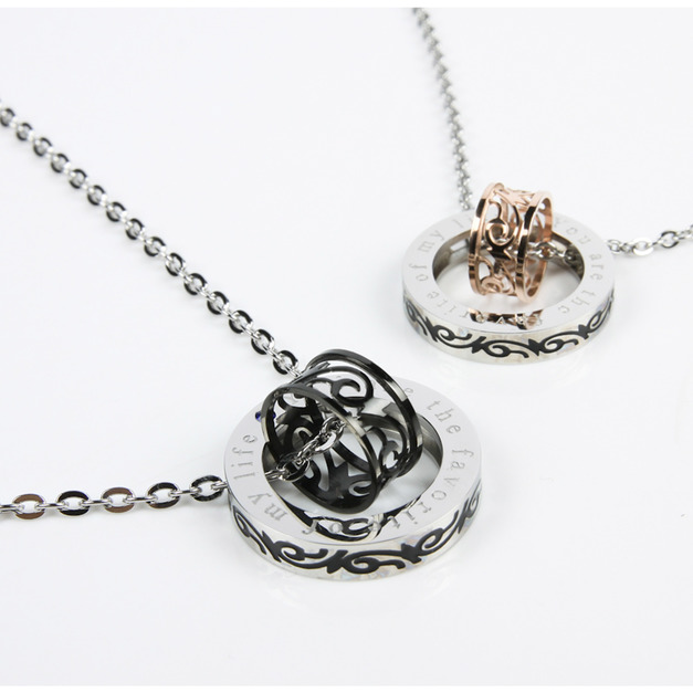 316L鋼|永遠的戀人項鍊 n3045-n3045-1