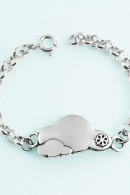 925純銀|雲朵花霓小孩手鍊 SLKb03 925純銀|雲朵花霓小孩手鍊 SLKb03